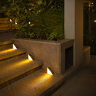 Solar Powered Stair Lights with Dusk Sensor, Waterproof LED Outdoor Step Lights