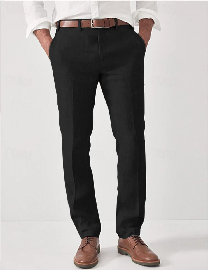 Men's Breathable Summer Pants Modern Straight Fit