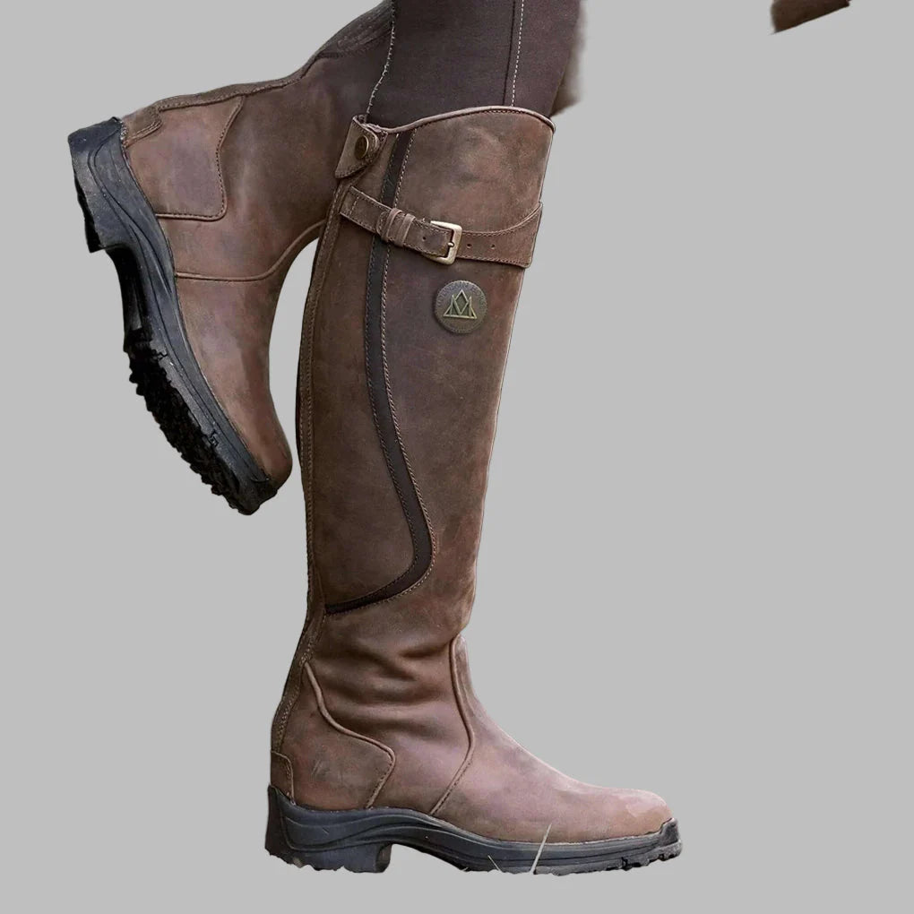 Women's Orthopaedic Leather Boots with Arch Support