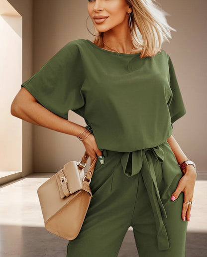 Yvaine | Dames Jumpsuit met Brede Pijpen