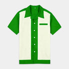 Mens Shirts Short Sleeve Button-Up Camp Collar