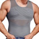 Men's Fitted Tank Top Sleeveless Muscle Vest Slim Fit