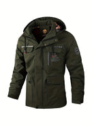 Men's Waterproof Winter Jacket with Hood - Insulated Coat