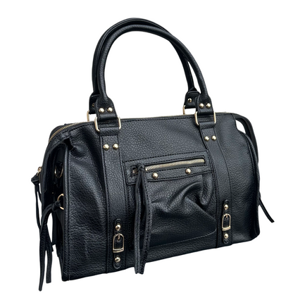Dames Schoudertas in Zwart met Ruim Formaat