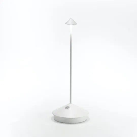 Cordless LED Table Lamp – Dimmable Rechargeable Light in White and Gold