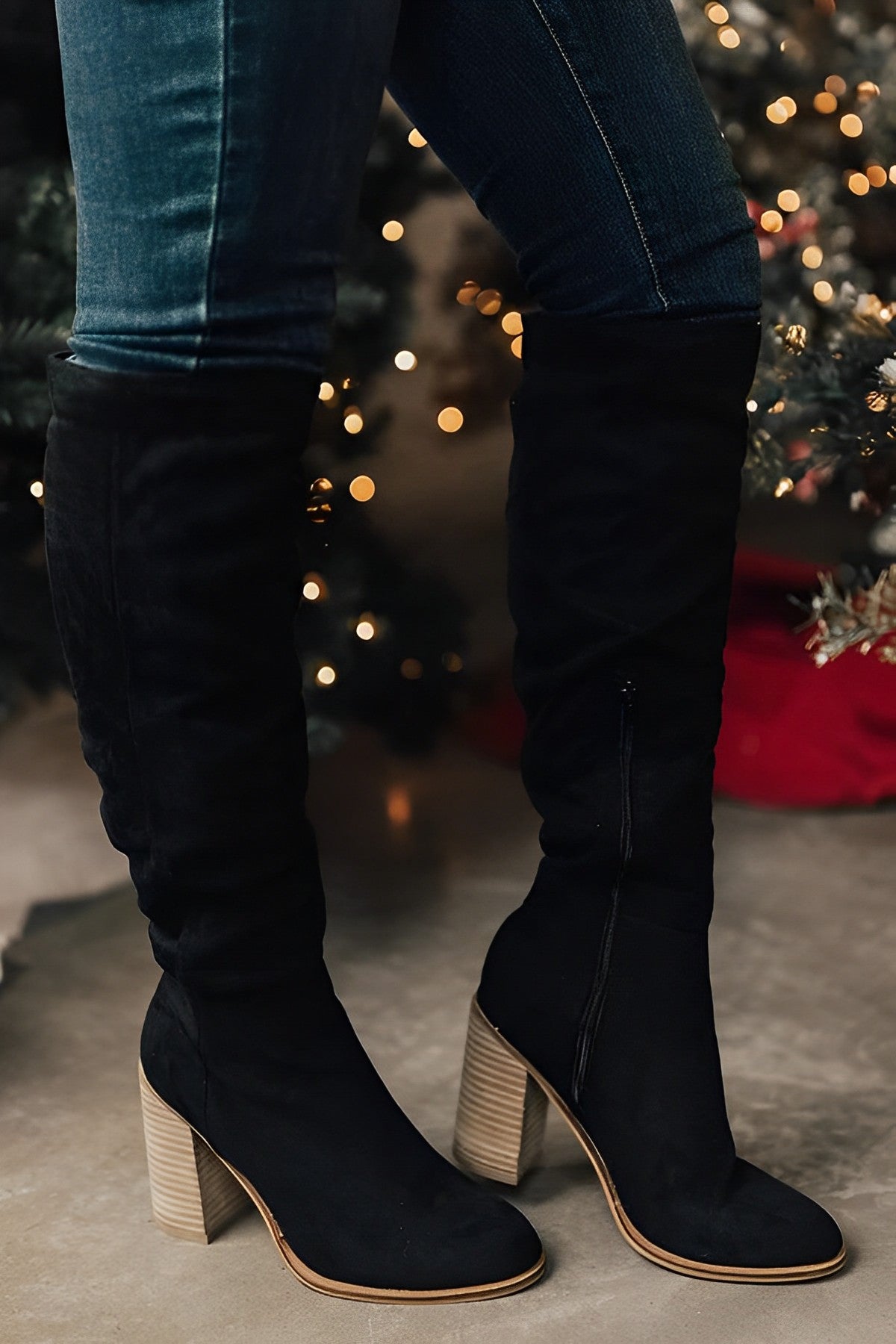 Dames Kniehoge Laarzen – Suede, Herfst/Winter, Casual en Avondkleding