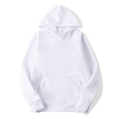Dames Basic Hoodie met Capuchon – Casual Trui met Fleecevoering