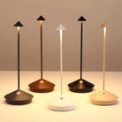 Cordless LED Table Lamp – Dimmable Rechargeable Light in White and Gold