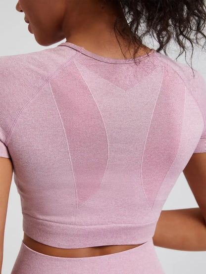 Marielle | Dames Gym Set – High-Waist Legging, Cropped Top, Shaping en Bil-Lift Effect