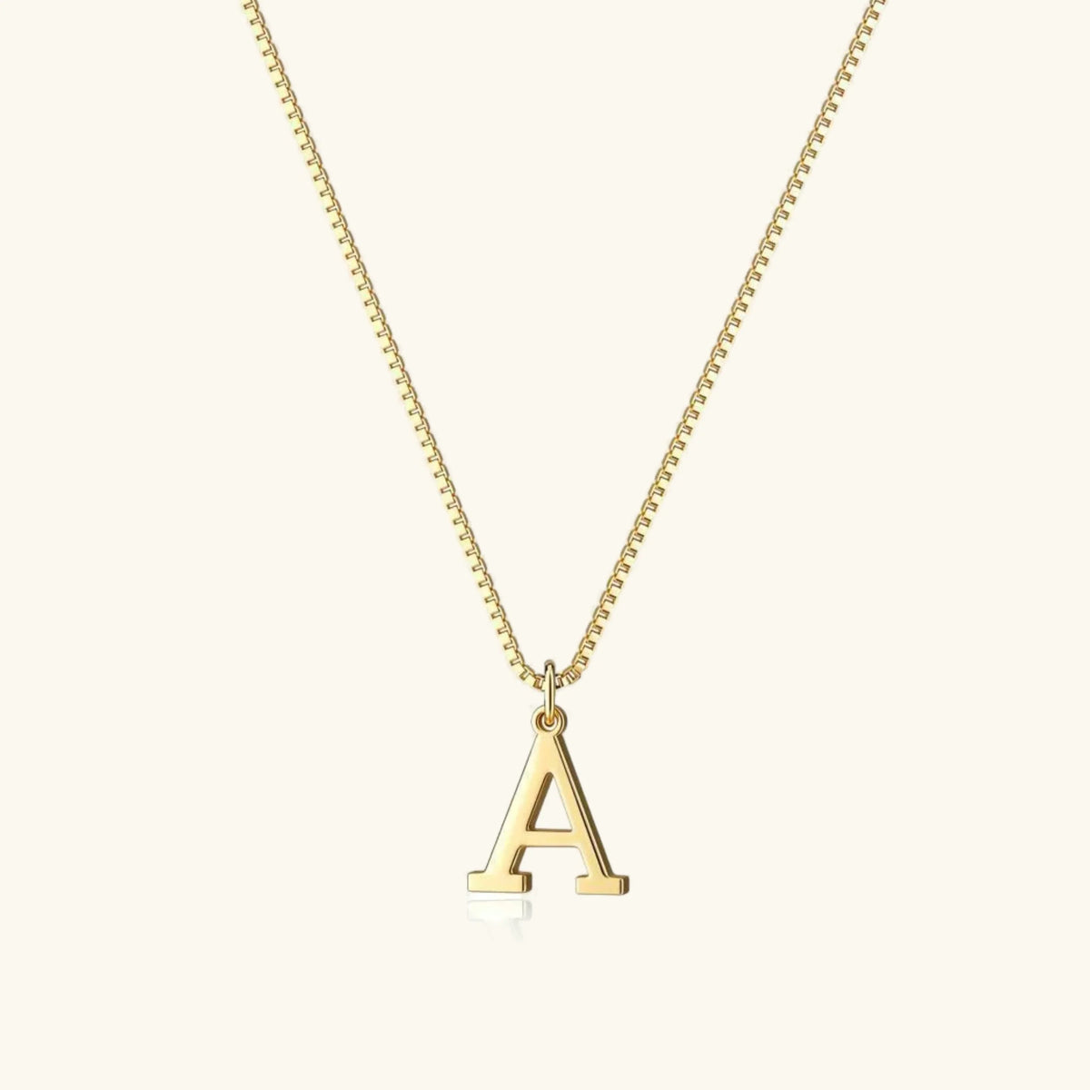 Women's Initial Pendant Necklace - Gold-Tone Letter Charm