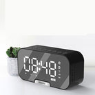 Mirror Display Digital Alarm Clock with Bluetooth Speaker