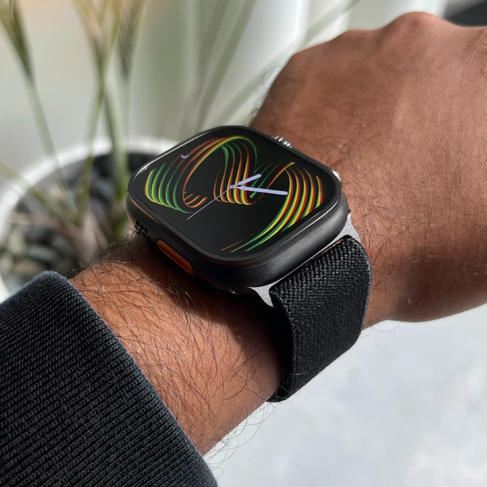 Adjustable Paracord Watch Strap - Nylon Mesh Band for Apple Watch