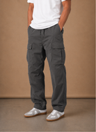 Halric | Men's Cargo Relaxed Utility Straight-Leg Trousers