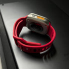 Silicone Apple Watch Band - Wide Sport Strap with Secure Pin-and-Tuck Closure