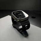 Silicone Apple Watch Band - Wide Sport Strap with Secure Pin-and-Tuck Closure