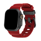 Silicone Sport Watch Strap with Titanium Buckle - Apple Watch Compatible