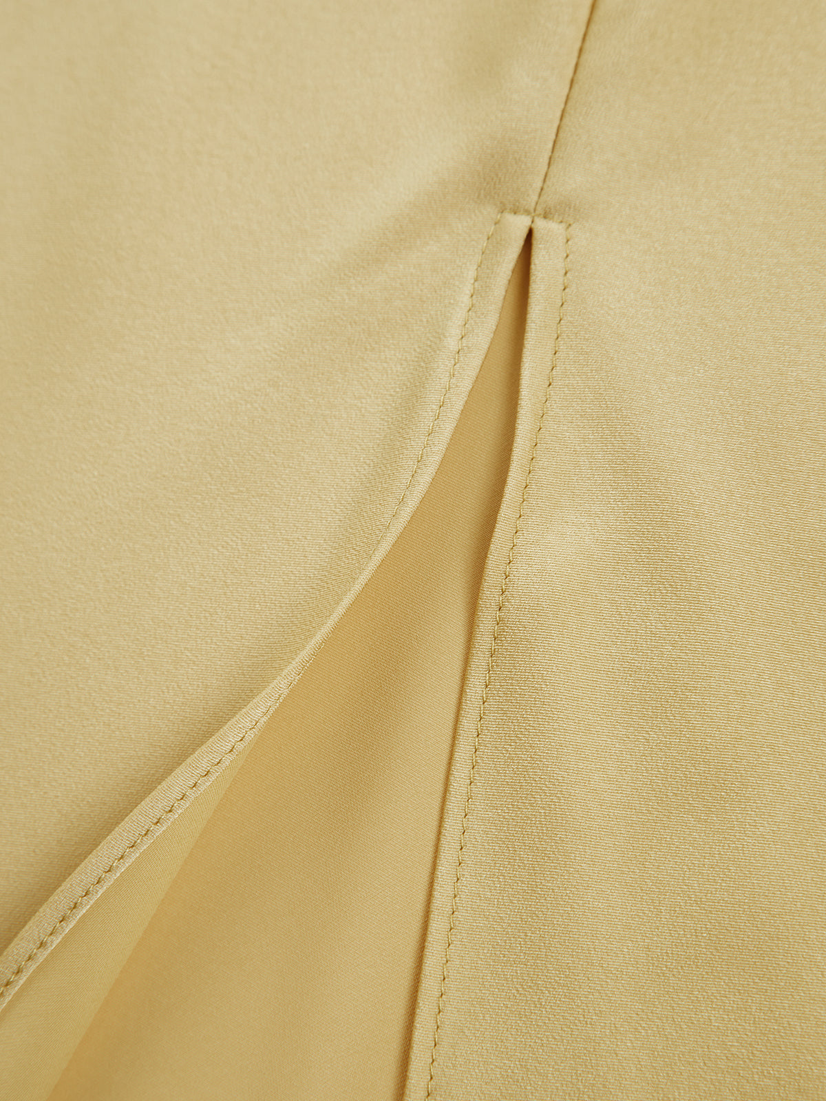 Anne | Zijdezachte One-Shoulder Slip Dress Dames – Midi Jurk met Satijnlook en Splitdetail