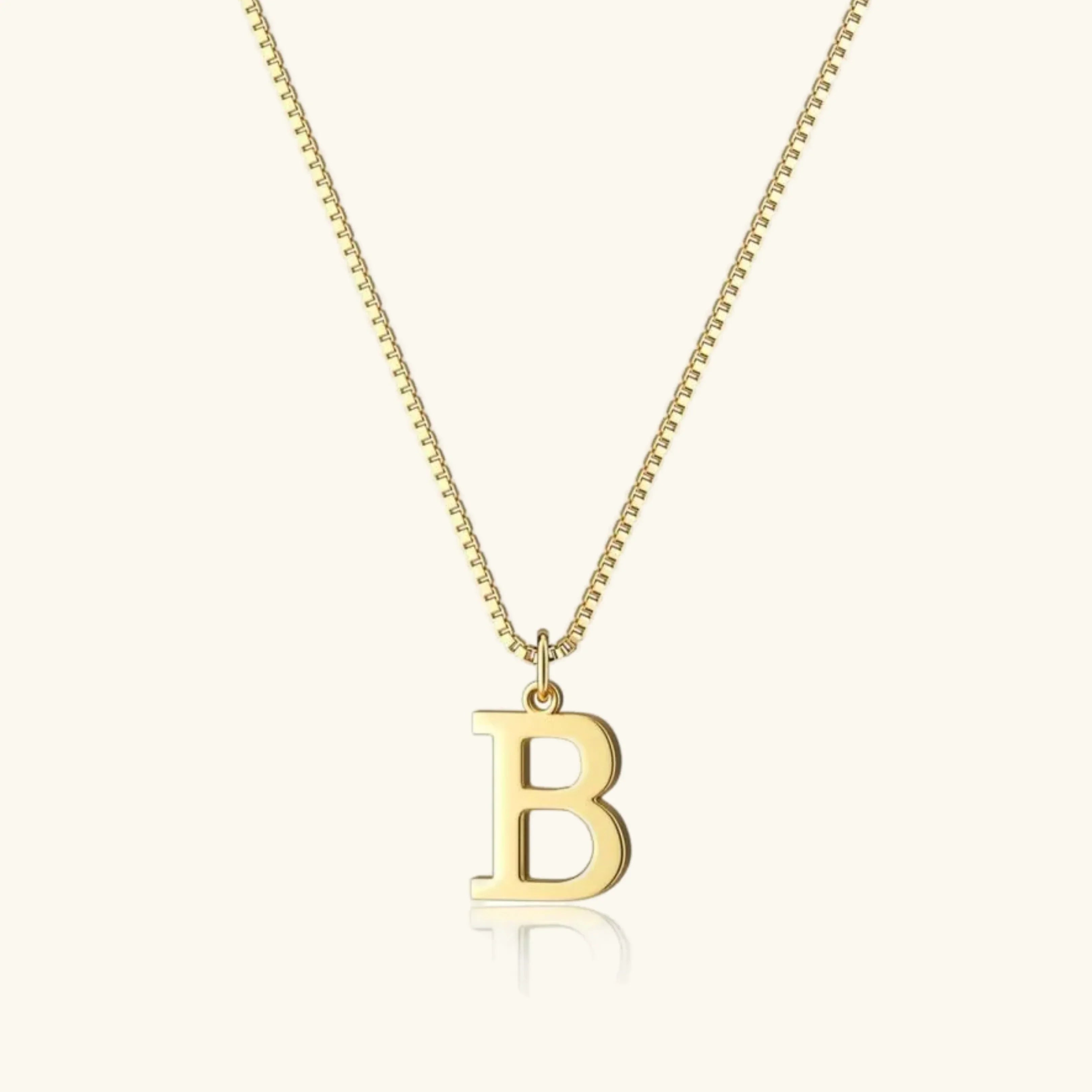Women's Initial Pendant Necklace - Gold-Tone Letter Charm