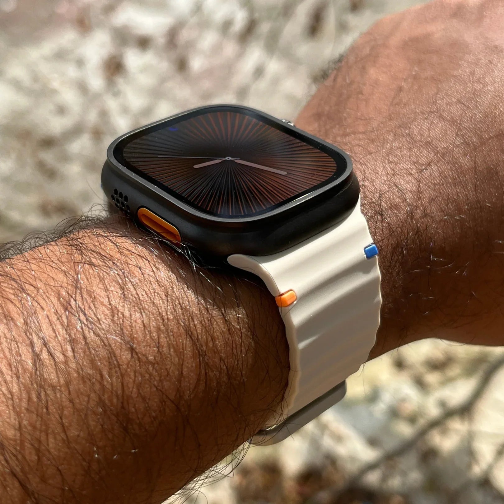 Silicone Watch Band Dual-Color Design for Apple Watch