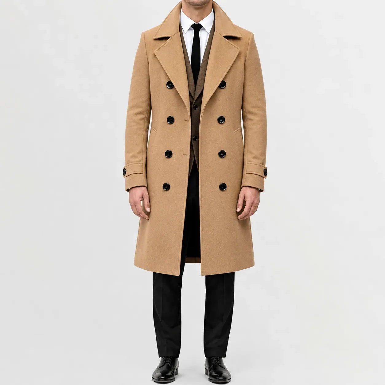 Trenchcoat met double-breasted sluiting