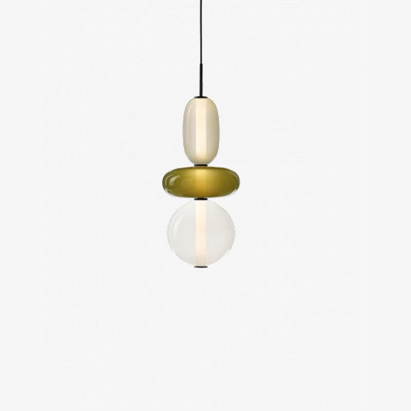 Glass Pendant Light - Colored Candy Glass Ceiling Lamp