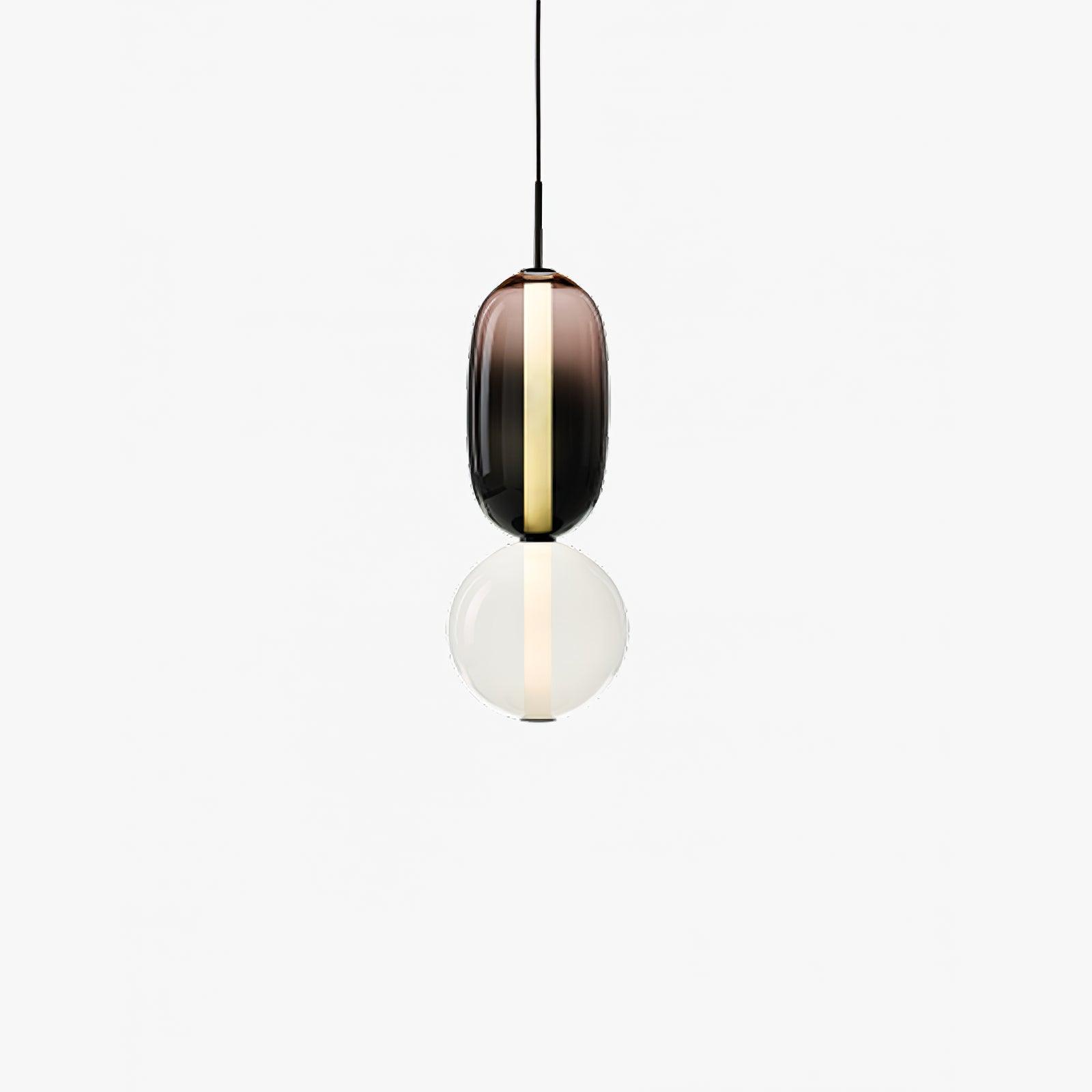 Glass Pendant Light - Colored Candy Glass Ceiling Lamp