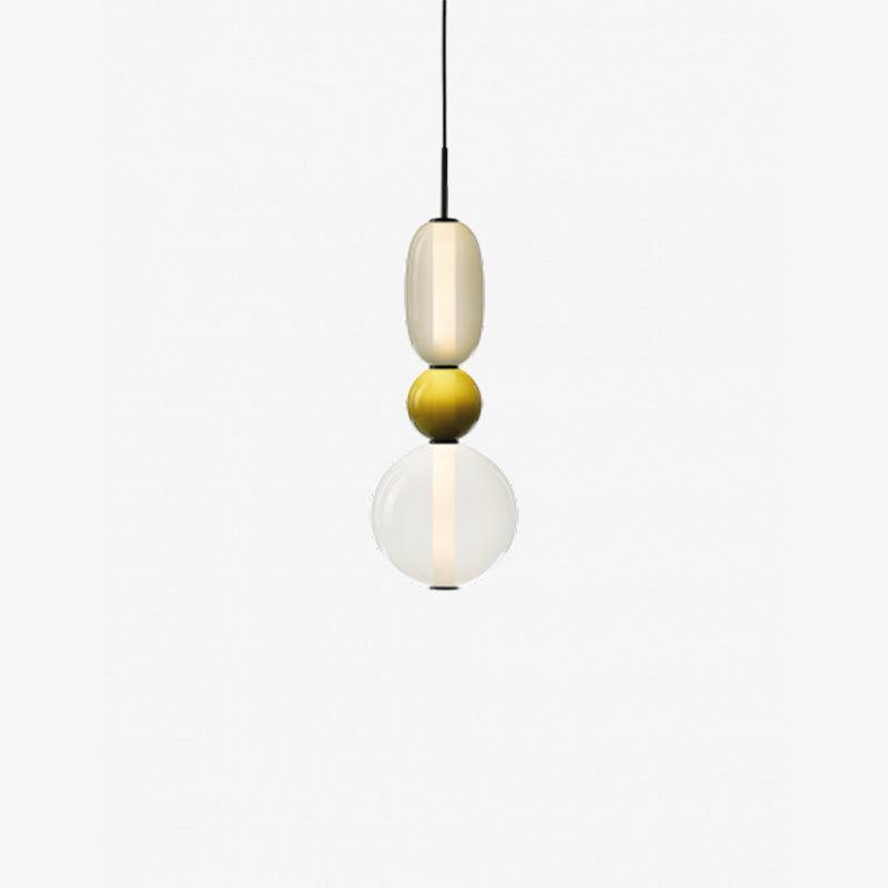 Glass Pendant Light - Colored Candy Glass Ceiling Lamp