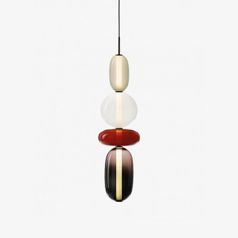 Glass Pendant Light - Colored Candy Glass Ceiling Lamp