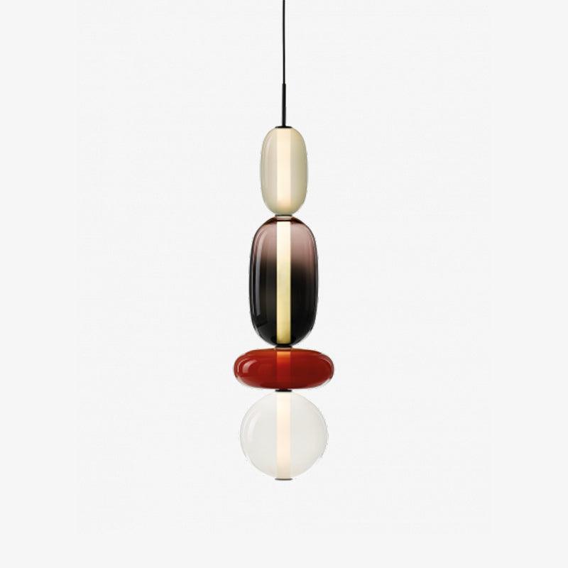 Glass Pendant Light - Colored Candy Glass Ceiling Lamp