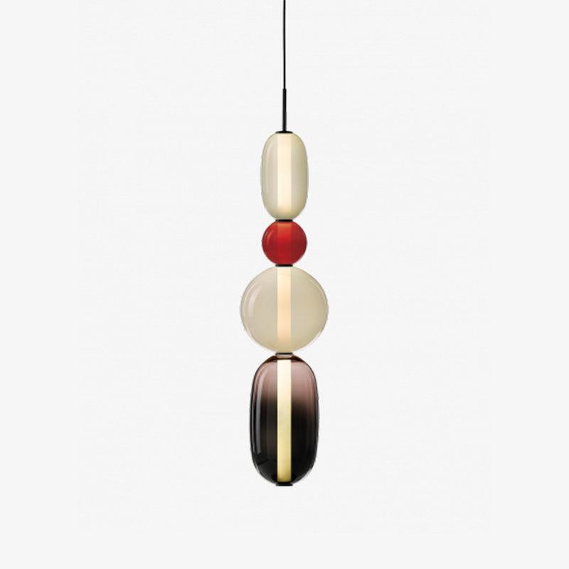 Glass Pendant Light - Colored Candy Glass Ceiling Lamp