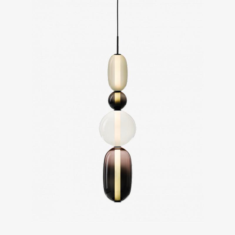 Glass Pendant Light - Colored Candy Glass Ceiling Lamp