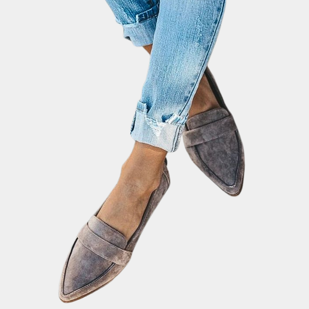 Elegante Suèdelook Loafers | Dames instappers met comfortabele pasvorm en tijdloze stijl