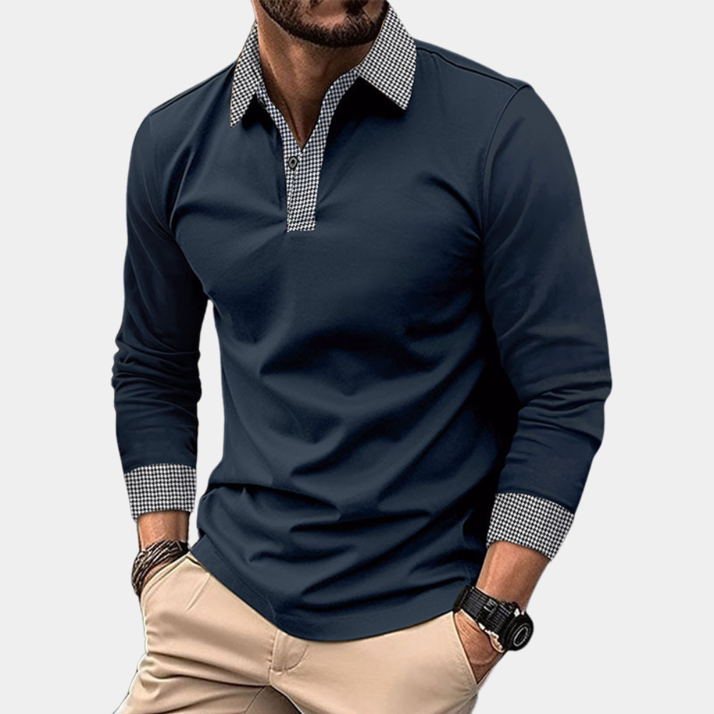 Clément - Polo à manches longues - Décontracté - Hommes-3