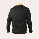 Men's Sherpa-Lined Winter Jacket - Warm Fleece-Lined Coat