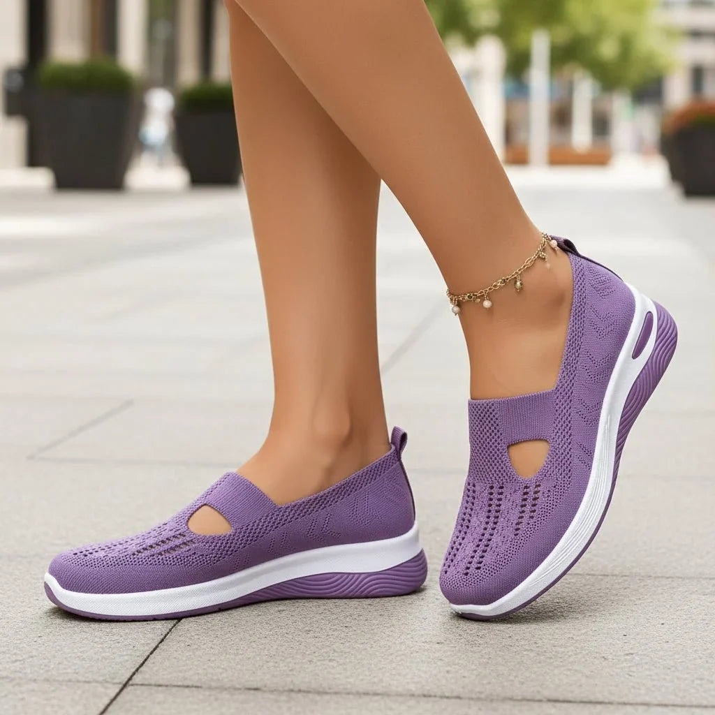 Women's Ergonomic House Slippers with Non-Slip Grip Sole – Soft Cushioned Comfort