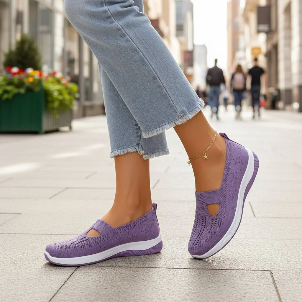 Women's Ergonomic House Slippers with Non-Slip Grip Sole – Soft Cushioned Comfort