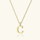 Women's Initial Pendant Necklace - Gold-Tone Letter Charm