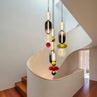 Glass Pendant Light - Colored Candy Glass Ceiling Lamp
