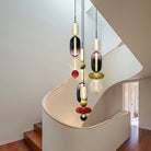 Glass Pendant Light - Colored Candy Glass Ceiling Lamp