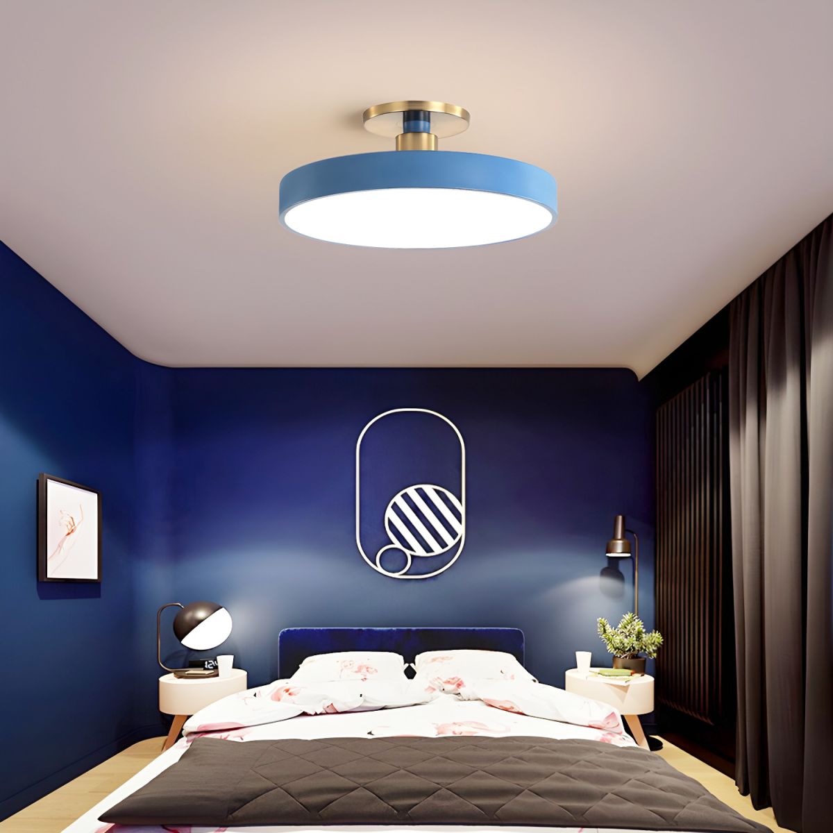 Ceiling Light Round LED Semi-Flush Mount