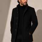 Men's Winter Coat with Stand Collar – Tailored Fit