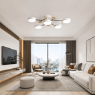 Modern Round LED Ceiling Light - Minimalist Multi-Head Fixture