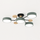 Modern Round LED Ceiling Light - Minimalist Multi-Head Fixture