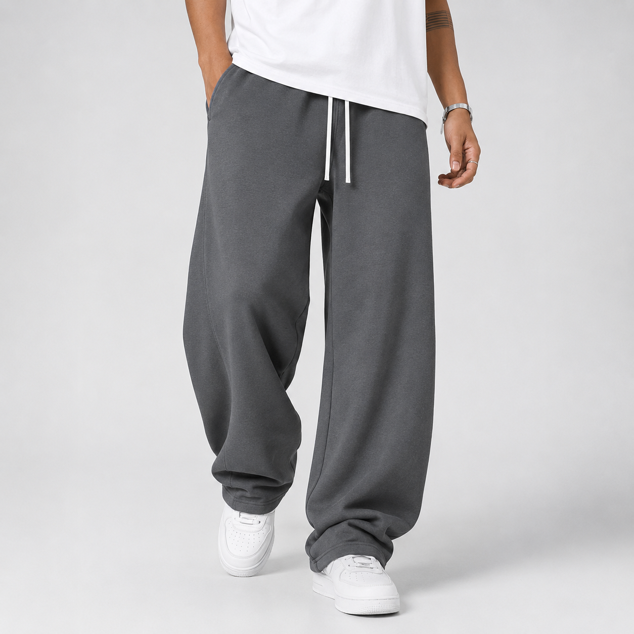 Kaelan | Men's Loose Fit Wide Leg Drawstring Jogger