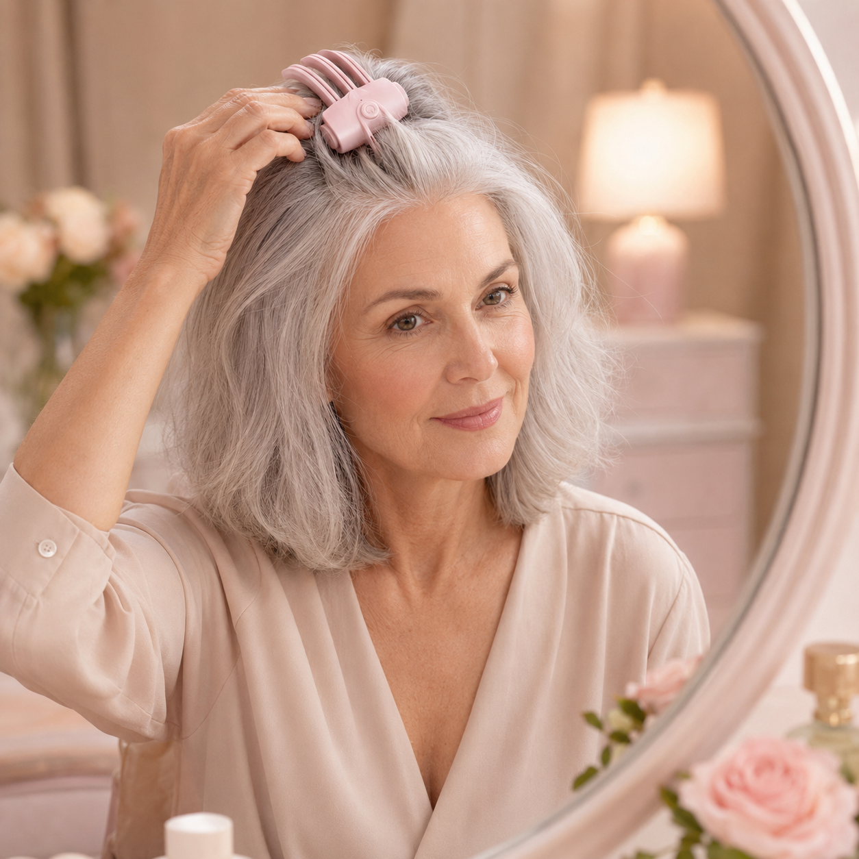 Heated Root-Lift Volumizing Hair Clip - USB Rechargeable