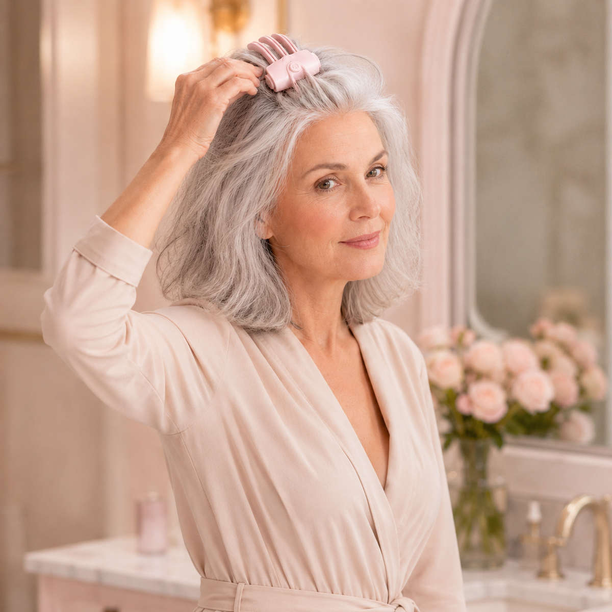 Heated Root-Lift Volumizing Hair Clip - USB Rechargeable