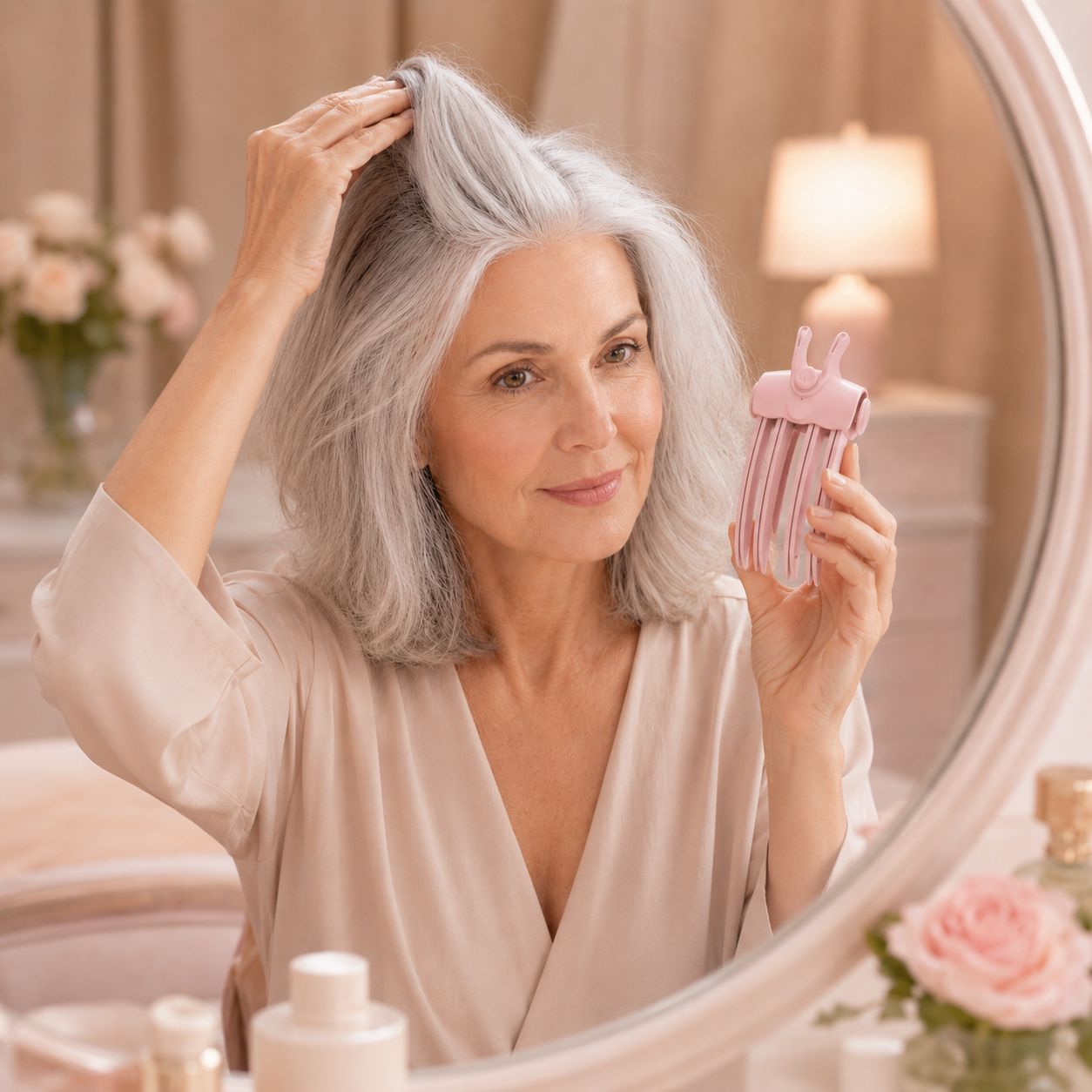 Heated Root-Lift Volumizing Hair Clip - USB Rechargeable