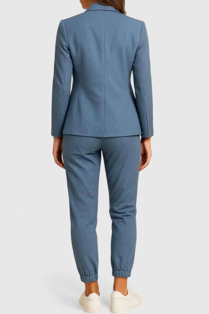 Women's Blazer & Trousers Suit Set – Tailored Two-Piece