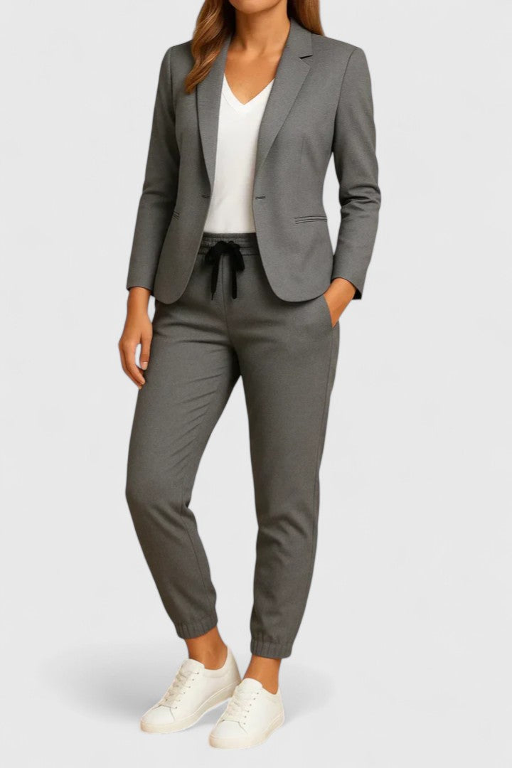 Women's Blazer & Trousers Suit Set – Tailored Two-Piece