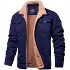 Men's Sherpa-Lined Winter Jacket - Warm Fleece-Lined Coat